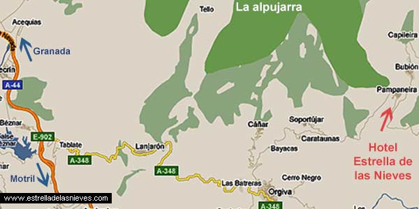 Mapa de La Alpujarra